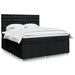 Pat box spring cu saltea, negru, 180x200 cm, catifea - WALTI WALTI