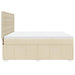 Pat continental cu saltea, crem, 180x200 cm, textil - WALTI WALTI