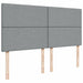 Pat box spring cu saltea, gri deschis, 200x200 cm, textil - WALTI WALTI