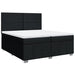 Pat box spring cu saltea, negru, 200x200 cm, textil - WALTI WALTI