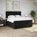 Pat box spring cu saltea, negru, 200x200 cm, textil - WALTI WALTI