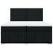Pat box spring cu saltea, negru, 200x200 cm, textil - WALTI WALTI