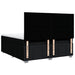 Pat box spring cu saltea, negru, 200x200 cm, textil - WALTI WALTI