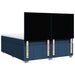Pat box spring cu saltea, albastru, 200x200 cm, textil - WALTI WALTI