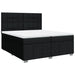 Pat box spring cu saltea, negru, 200x200 cm, textil - WALTI WALTI