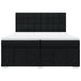 Pat box spring cu saltea, negru, 200x200 cm, textil - WALTI WALTI