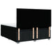Pat box spring cu saltea, negru, 200x200 cm, textil - WALTI WALTI