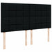 Pat box spring cu saltea, negru, 200x200 cm, textil - WALTI WALTI