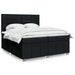 Pat box spring cu saltea, negru, 200x200 cm, textil - WALTI WALTI