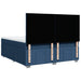 Pat box spring cu saltea, albastru, 200x200 cm, textil - WALTI WALTI