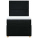 Pat box spring cu saltea, negru, 80x200 cm, textil - WALTI WALTI