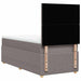 Pat box spring cu saltea, gri taupe, 80x200 cm, textil - WALTI WALTI