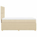 Pat box spring cu saltea, crem, 80x200 cm, textil - WALTI WALTI