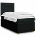 Pat box spring cu saltea, negru, 80x200 cm, textil - WALTI WALTI