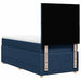 Pat box spring cu saltea, albastru, 80x200 cm, textil - WALTI WALTI