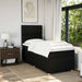 Pat box spring cu saltea, negru, 80x200 cm, textil - WALTI WALTI