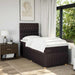 Pat box spring cu saltea, maro închis, 80x200 cm, textil - WALTI WALTI