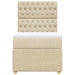 Pat box spring cu saltea, crem, 80x200 cm, textil - WALTI WALTI