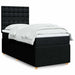 Pat box spring cu saltea, negru, 80x200 cm, textil - WALTI WALTI