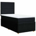 Pat box spring cu saltea, negru, 90x190 cm, textil - WALTI WALTI