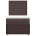 Pat box spring cu saltea, maro închis, 90x190 cm, textil - WALTI WALTI