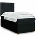 Pat box spring cu saltea, negru, 90x190 cm, textil - WALTI WALTI