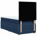 Pat box spring cu saltea, albastru, 90x190 cm, textil - WALTI WALTI