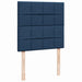 Pat box spring cu saltea, albastru, 90x190 cm, textil - WALTI WALTI