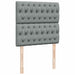 Pat box spring cu saltea, gri deschis, 90x190 cm, textil - WALTI WALTI