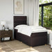 Pat box spring cu saltea, maro închis, 90x190 cm, textil - WALTI WALTI