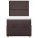 Pat box spring cu saltea, maro închis, 90x200 cm, textil - WALTI WALTI