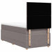 Pat box spring cu saltea, gri taupe, 90x200 cm, textil - WALTI WALTI