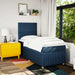 Pat box spring cu saltea, albastru, 90x200 cm, textil - WALTI WALTI