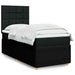 Pat box spring cu saltea, negru, 90x200 cm, textil - WALTI WALTI