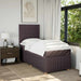 Pat box spring cu saltea, maro închis, 90x200 cm, textil - WALTI WALTI