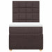 Pat box spring cu saltea, maro închis, 90x200 cm, textil - WALTI WALTI
