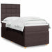Pat box spring cu saltea, maro închis, 90x200 cm, textil - WALTI WALTI