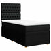 Pat box spring cu saltea, negru, 90x200 cm, textil - WALTI WALTI