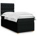 Pat box spring cu saltea, negru, 90x200 cm, textil - WALTI WALTI