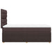 Pat box spring cu saltea, maro închis, 90x200 cm, textil - WALTI WALTI
