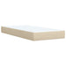 Pat box spring cu saltea, crem, 90x200 cm, textil - WALTI WALTI
