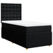 Pat box spring cu saltea, negru, 90x200 cm, textil - WALTI WALTI
