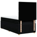 Pat box spring cu saltea, negru, 90x200 cm, textil - WALTI WALTI