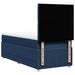 Pat box spring cu saltea, albastru, 90x200 cm, textil - WALTI WALTI