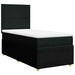 Pat box spring cu saltea, negru, 100x200 cm, textil - WALTI WALTI