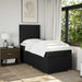 Pat box spring cu saltea, negru, 100x200 cm, textil - WALTI WALTI