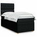 Pat box spring cu saltea, negru, 100x200 cm, textil - WALTI WALTI