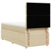 Pat box spring cu saltea, crem, 100x200 cm, textil - WALTI WALTI