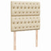 Pat box spring cu saltea, crem, 100x200 cm, textil - WALTI WALTI