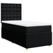 Pat box spring cu saltea, negru, 100x200 cm, textil - WALTI WALTI